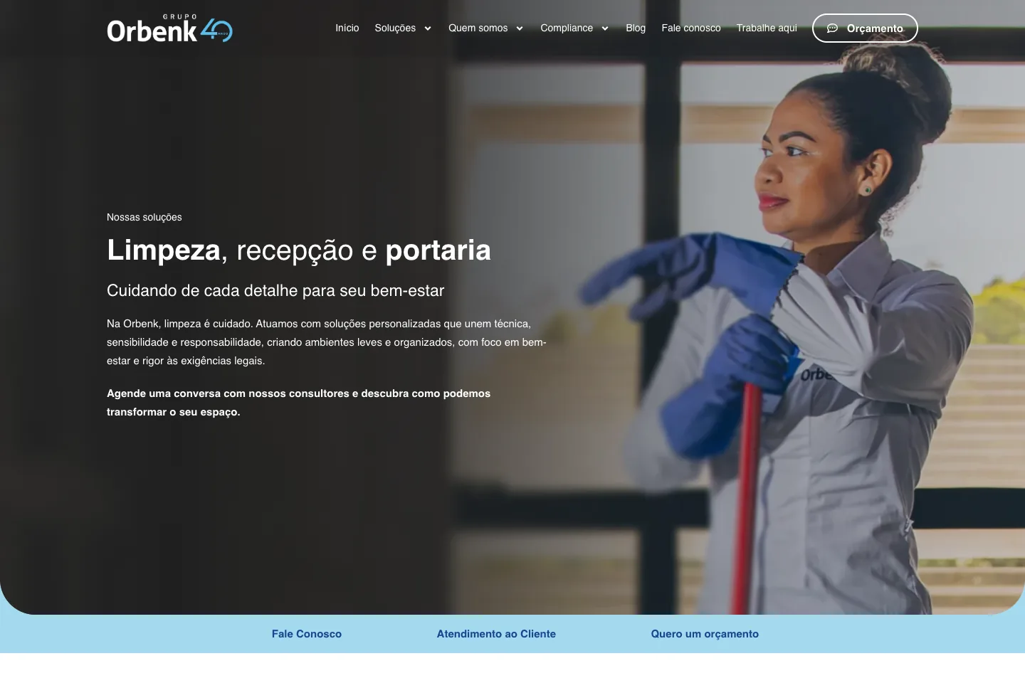 Site, Orbenk: Uma página para cada solução